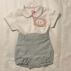 NWT La Coquetta Pablo Baby Boy set